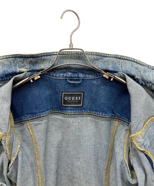 GUESS（ゲス）GUESS (ゲス) SEXY TRUCKER JACKET DENIM インディゴ サイズ:EU38の古着・服飾アイテム