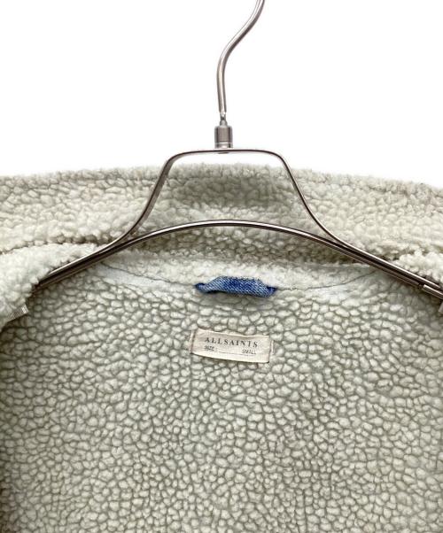 ALL SAINTS（オールセインツ）ALL SAINTS (オールセインツ) ダメージ加工裏ボアジャケット インディゴ サイズ:S　180/96Aの古着・服飾アイテム