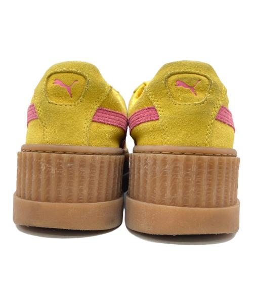 PUMA（プーマ）PUMA (プーマ) Rihanna (リアーナ) Women's Cleated Creeper Fenty Suede Lemon サイズ:UK6の古着・服飾アイテム