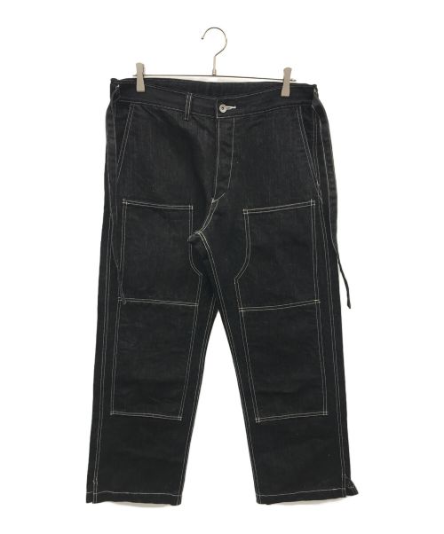 Dry Bones（ドライボーンズ）Dry Bones (ドライボーンズ) ダブルニーパンツ ブラック サイズ:W34の古着・服飾アイテム