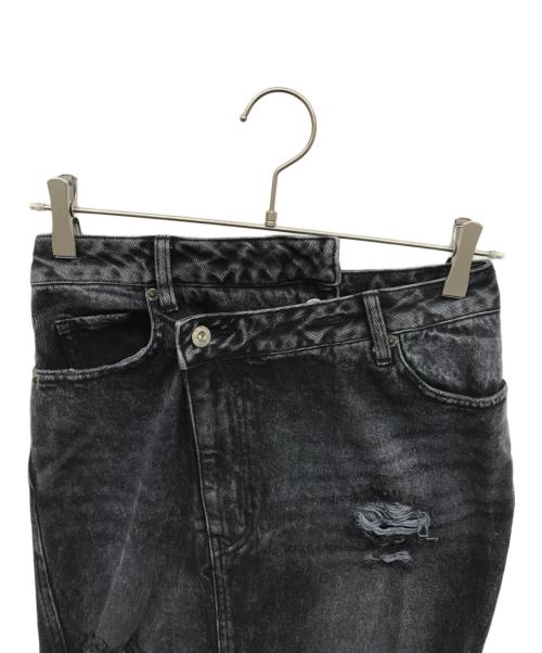 MAISON SPECIAL（メゾンスペシャル）MAISON SPECIAL (メゾンスペシャル) ハイダメージデニムスカート ブラック サイズ:36の古着・服飾アイテム