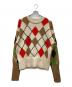 ZARA（ザラ）の古着「ロングスリーブアーガイル ジャガード セーター」｜ブラウン