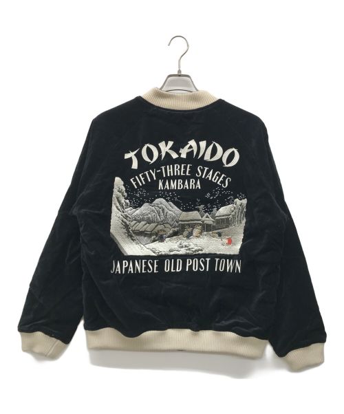 STUDIO D'ARTISAN&SA（ステュディオダルチザンアンドＳＡ）STUDIO D'ARTISAN&SA (ステュディオダルチザンアンドＳＡ) スカジャン ブラック サイズ:42の古着・服飾アイテム