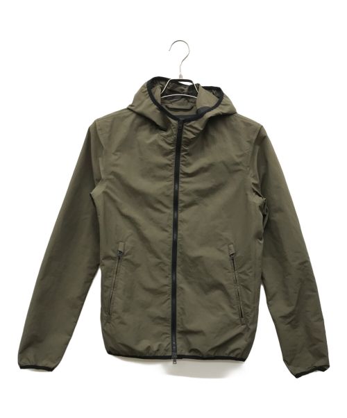 HERNO（ヘルノ）HERNO (ヘルノ) ウォーターレペレントポリエステルソリッドダブルジップヨットパーカー カーキ サイズ:42の古着・服飾アイテム
