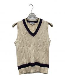 RAffa MOLINA（ラファモリーナ）の古着「ニットベスト」｜ベージュ