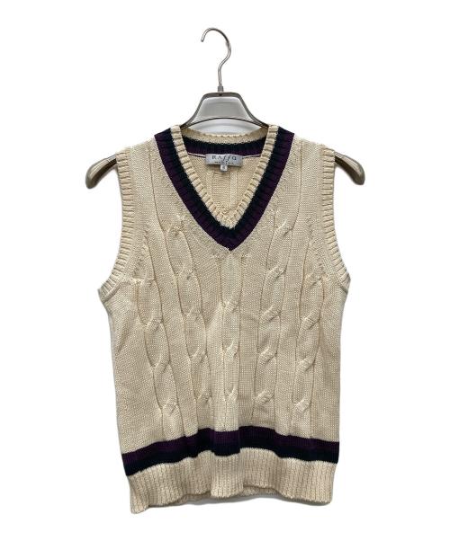 RAffa MOLINA（ラファモリーナ）RAffa MOLINA (ラファモリーナ) ニットベスト ベージュ サイズ:Sの古着・服飾アイテム