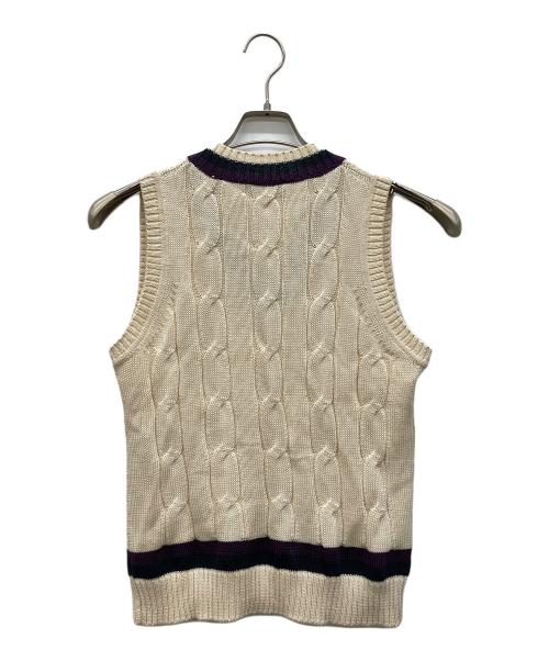 RAffa MOLINA（ラファモリーナ）RAffa MOLINA (ラファモリーナ) ニットベスト ベージュ サイズ:Sの古着・服飾アイテム