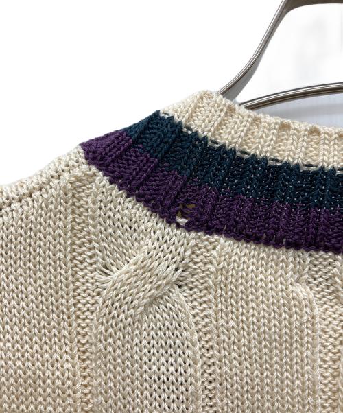 RAffa MOLINA（ラファモリーナ）RAffa MOLINA (ラファモリーナ) ニットベスト ベージュ サイズ:Sの古着・服飾アイテム