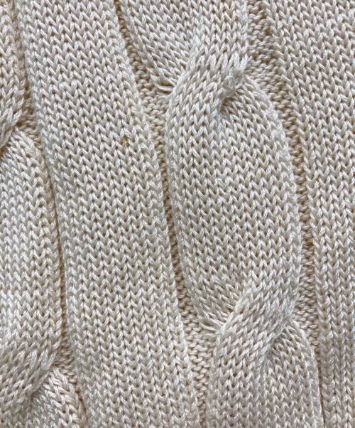 RAffa MOLINA（ラファモリーナ）RAffa MOLINA (ラファモリーナ) ニットベスト ベージュ サイズ:Sの古着・服飾アイテム