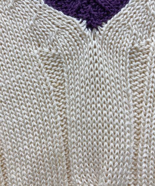 RAffa MOLINA（ラファモリーナ）RAffa MOLINA (ラファモリーナ) ニットベスト ベージュ サイズ:Sの古着・服飾アイテム