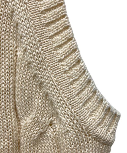 RAffa MOLINA（ラファモリーナ）RAffa MOLINA (ラファモリーナ) ニットベスト ベージュ サイズ:Sの古着・服飾アイテム