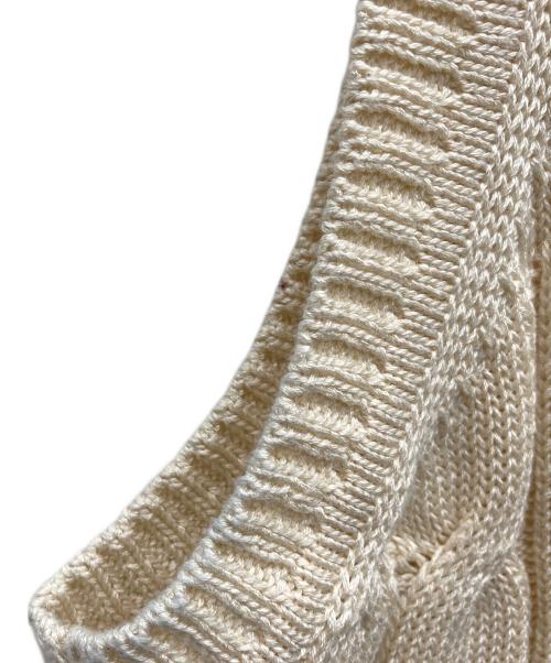 RAffa MOLINA（ラファモリーナ）RAffa MOLINA (ラファモリーナ) ニットベスト ベージュ サイズ:Sの古着・服飾アイテム