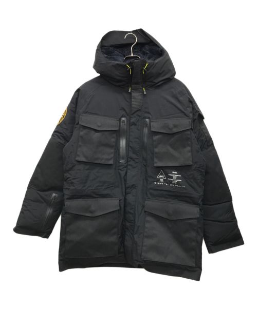 Denham（デンハム）Denham (デンハム) MINOTAUR (ミノトール) ナイロンフーディダウンジャケット ブラック サイズ:XLの古着・服飾アイテム