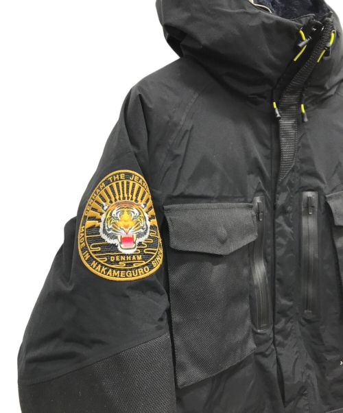 Denham（デンハム）Denham (デンハム) MINOTAUR (ミノトール) ナイロンフーディダウンジャケット ブラック サイズ:XLの古着・服飾アイテム