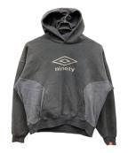 UMBRO×9090アンブロ×9090）の古着「Collaboration Logo Hoodie」｜グレー