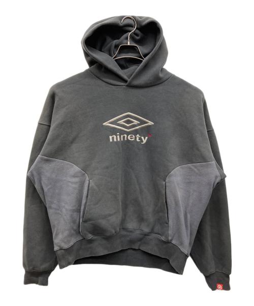 UMBRO（アンブロ）UMBRO (アンブロ) 9090 (9090) Collaboration Logo Hoodie グレー サイズ:Mの古着・服飾アイテム