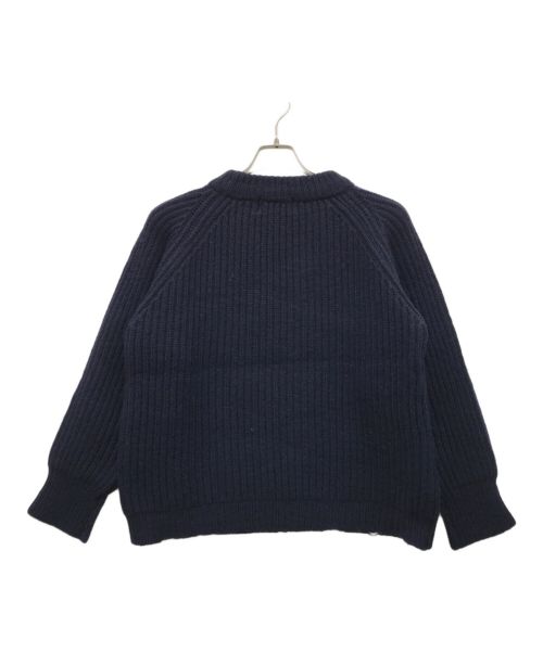 Eddie Bauer（エディーバウアー）Eddie Bauer (エディーバウアー) フィッシャーマンニット ネイビー サイズ:Lの古着・服飾アイテム