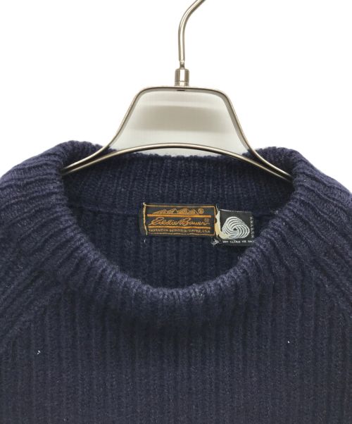 Eddie Bauer（エディーバウアー）Eddie Bauer (エディーバウアー) フィッシャーマンニット ネイビー サイズ:Lの古着・服飾アイテム