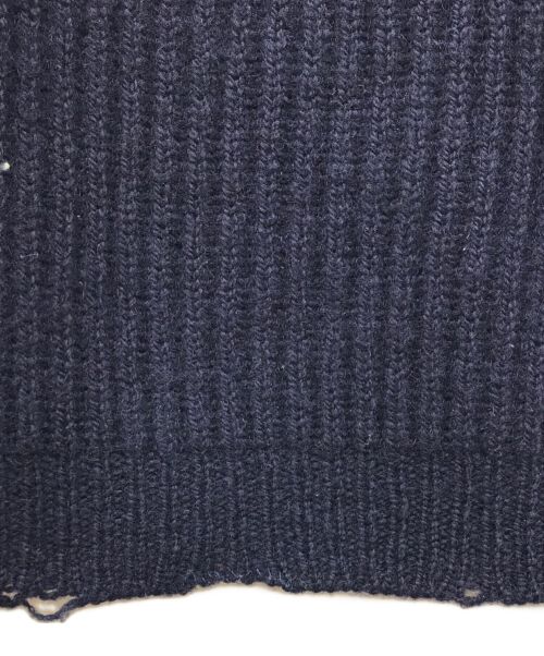 Eddie Bauer（エディーバウアー）Eddie Bauer (エディーバウアー) フィッシャーマンニット ネイビー サイズ:Lの古着・服飾アイテム