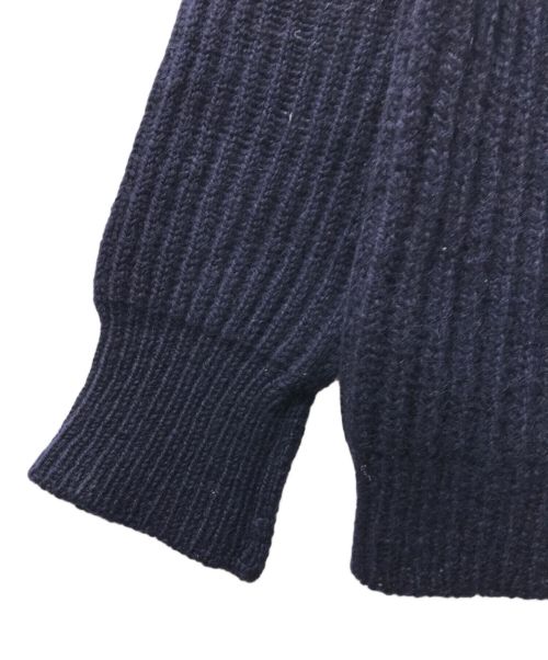 Eddie Bauer（エディーバウアー）Eddie Bauer (エディーバウアー) フィッシャーマンニット ネイビー サイズ:Lの古着・服飾アイテム