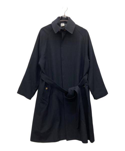 THE LIBRARY（ザ ライブラリー）THE LIBRARY (ザ ライブラリー) 2way スタンドカラーステンカラーコート ネイビー サイズ:Ｍの古着・服飾アイテム