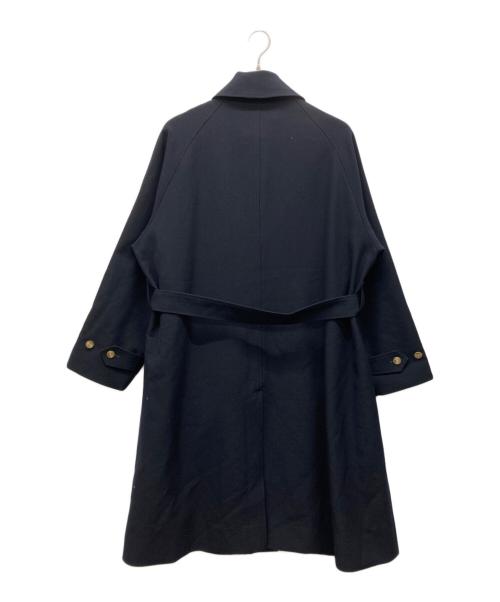 THE LIBRARY（ザ ライブラリー）THE LIBRARY (ザ ライブラリー) 2way スタンドカラーステンカラーコート ネイビー サイズ:Ｍの古着・服飾アイテム