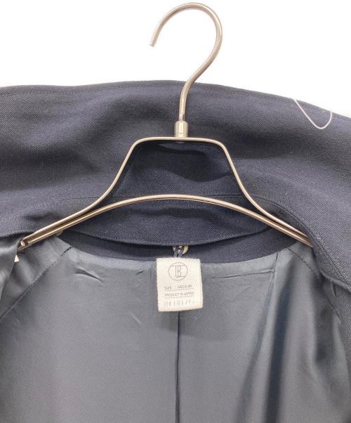 THE LIBRARY（ザ ライブラリー）THE LIBRARY (ザ ライブラリー) 2way スタンドカラーステンカラーコート ネイビー サイズ:Ｍの古着・服飾アイテム