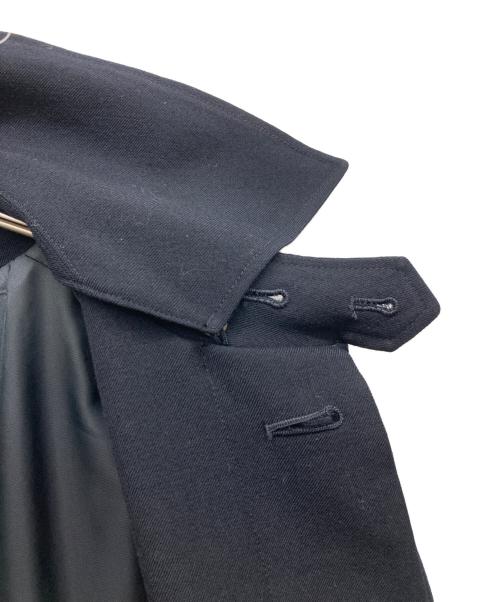THE LIBRARY（ザ ライブラリー）THE LIBRARY (ザ ライブラリー) 2way スタンドカラーステンカラーコート ネイビー サイズ:Ｍの古着・服飾アイテム