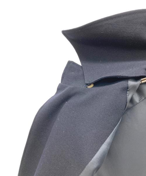 THE LIBRARY（ザ ライブラリー）THE LIBRARY (ザ ライブラリー) 2way スタンドカラーステンカラーコート ネイビー サイズ:Ｍの古着・服飾アイテム