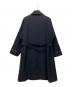 THE LIBRARY (ザ ライブラリー) 2way スタンドカラーステンカラーコート ネイビー サイズ:Ｍ：9000円