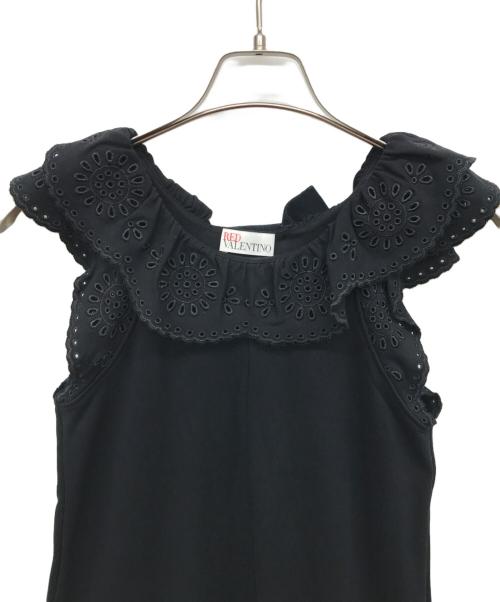 RED VALENTINO（レッドヴァレンティノ）RED VALENTINO (レッドヴァレンティノ) ノースリーブワンピース ブラック サイズ:Mの古着・服飾アイテム
