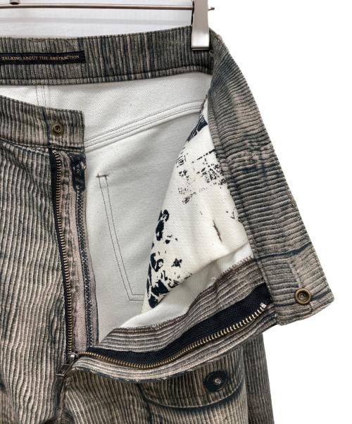 TALKING ABOUT THE ABSTRACTION（トーキング アバウト ジ アブストラクション）TALKING ABOUT THE ABSTRACTION (トーキング アバウト ジ アブストラクション) 転写デザインパンツ グレー サイズ:3の古着・服飾アイテム