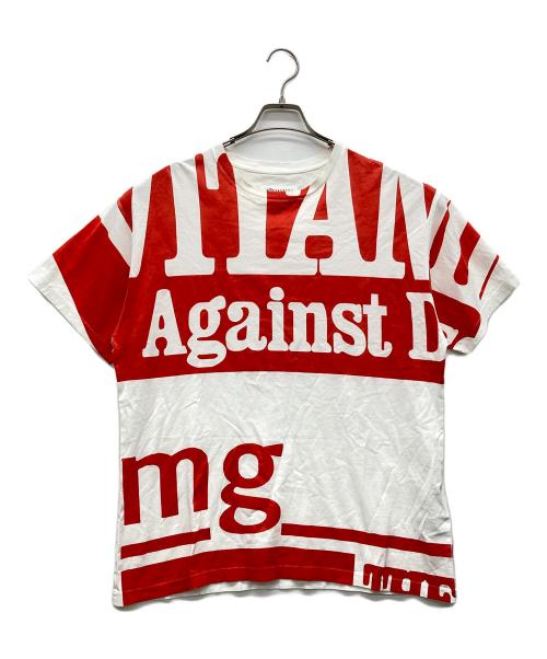 Maison Margiela（メゾンマルジェラ）Maison Margiela (メゾンマルジェラ) Tシャツ ホワイト×レッド サイズ:S 160/84Aの古着・服飾アイテム