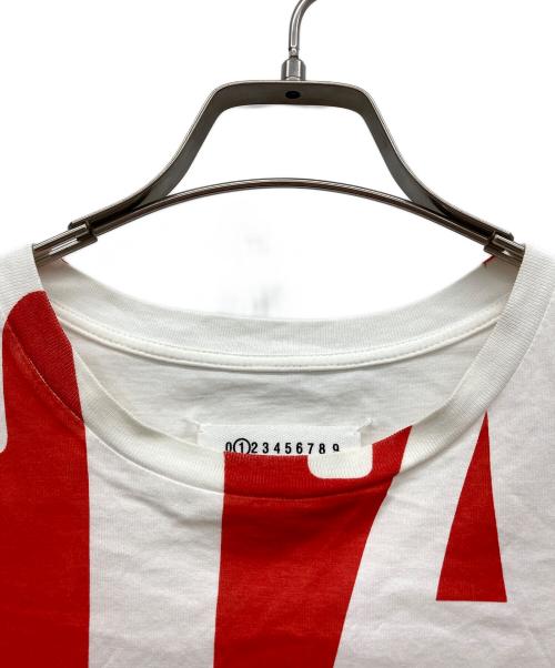 Maison Margiela（メゾンマルジェラ）Maison Margiela (メゾンマルジェラ) Tシャツ ホワイト×レッド サイズ:S 160/84Aの古着・服飾アイテム