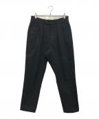 NEATニート）の古着「コットンツイル2タックスラックス」｜ブラック