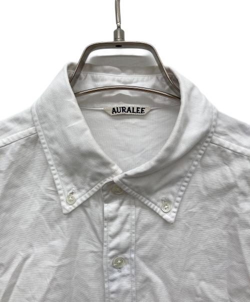 AURALEE（オーラリー）AURALEE (オーラリー) ボタンダウンシャツ ホワイト サイズ:4の古着・服飾アイテム