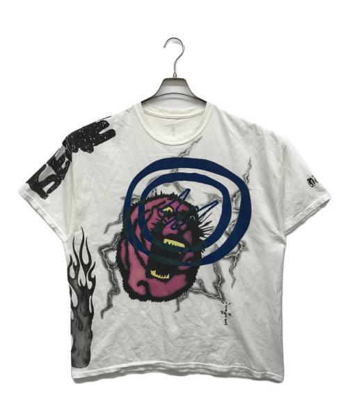 cactus jack（カクタス・ジャック）cactus jack (カクタス・ジャック) FRAGMENT DESIGN (フラグメントデザイン) Travis Scott (トラヴィス スコット) Tシャツ ホワイト サイズ:XLの古着・服飾アイテム