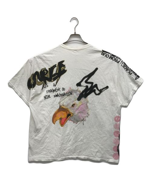 cactus jack（カクタス・ジャック）cactus jack (カクタス・ジャック) FRAGMENT DESIGN (フラグメントデザイン) Travis Scott (トラヴィス スコット) Tシャツ ホワイト サイズ:XLの古着・服飾アイテム