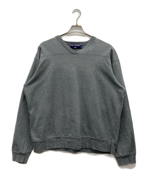 POLO SPORT（ポロスポーツ）POLO SPORT (ポロスポーツ) Vネックスウェット グレー サイズ:Mの古着・服飾アイテム