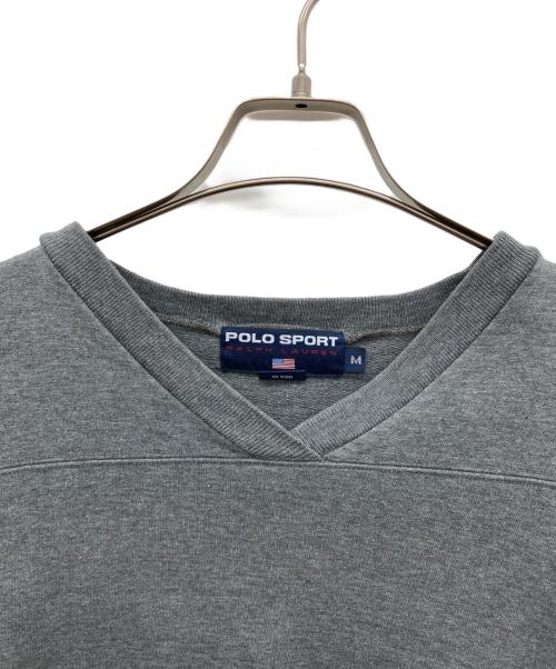 POLO SPORT（ポロスポーツ）POLO SPORT (ポロスポーツ) Vネックスウェット グレー サイズ:Mの古着・服飾アイテム