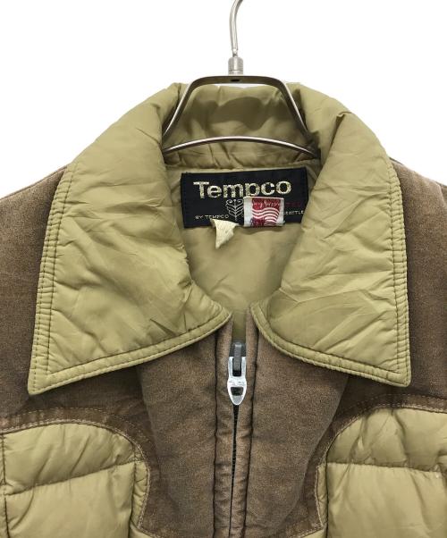 TEMPCO（テンプコ）Tempco (テンプコ) ダウンジャケット ブラウン サイズ:不明の古着・服飾アイテム