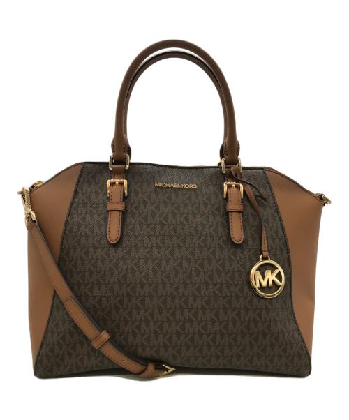 MICHAEL KORS（マイケル・コース）MICHAEL KORS (マイケルコース) 2WAYバッグ ブラウンの古着・服飾アイテム