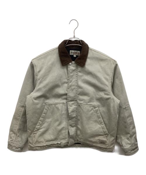 stussy（ステューシー）stussy (ステューシー) Workgear Jacket ベージュ サイズ:Sの古着・服飾アイテム