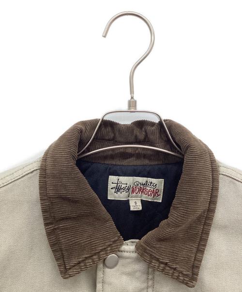 stussy（ステューシー）stussy (ステューシー) Workgear Jacket ベージュ サイズ:Sの古着・服飾アイテム