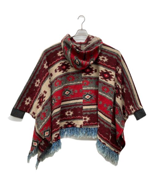 DIESEL（ディーゼル）DIESEL (ディーゼル) ポンチョ レッド サイズ:Sの古着・服飾アイテム