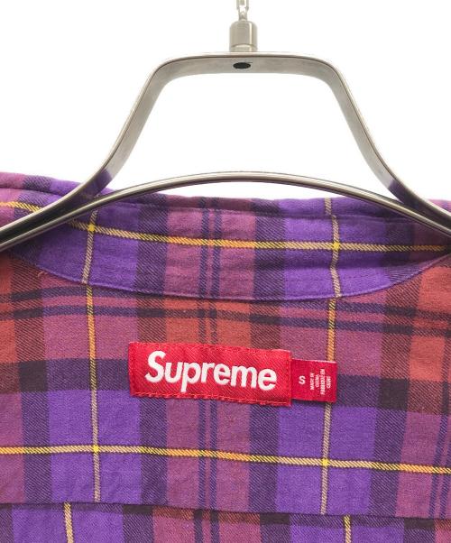 SUPREME（シュプリーム）SUPREME (シュプリーム) チェックシャツ パープル サイズ:Sの古着・服飾アイテム