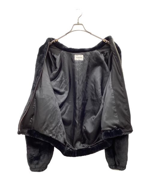 MONKEY TIME（モンキータイム）MONKEY TIME (モンキータイム) MT FAUX FUR ZIP BLSN ブラック サイズ:Mの古着・服飾アイテム