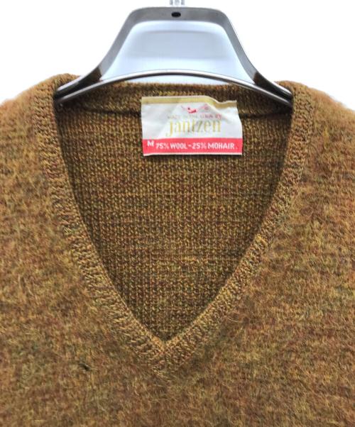 JANTZEN（ジャンセン）JANTZEN (ジャンセン) ニット ブラウン サイズ:Mの古着・服飾アイテム