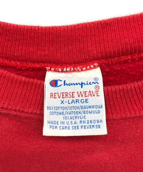 Champion REVERSE WEAVE（チャンピオン リバース ウィーブ）Champion REVERSE WEAVE (チャンピオン リバース ウィーブ) スウェット レッド サイズ:XLの古着・服飾アイテム