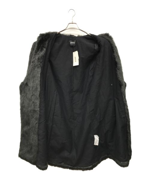 ZUCCA（ズッカ）ZUCCA (ズッカ) フェイクファーコート ブラック サイズ:Sの古着・服飾アイテム
